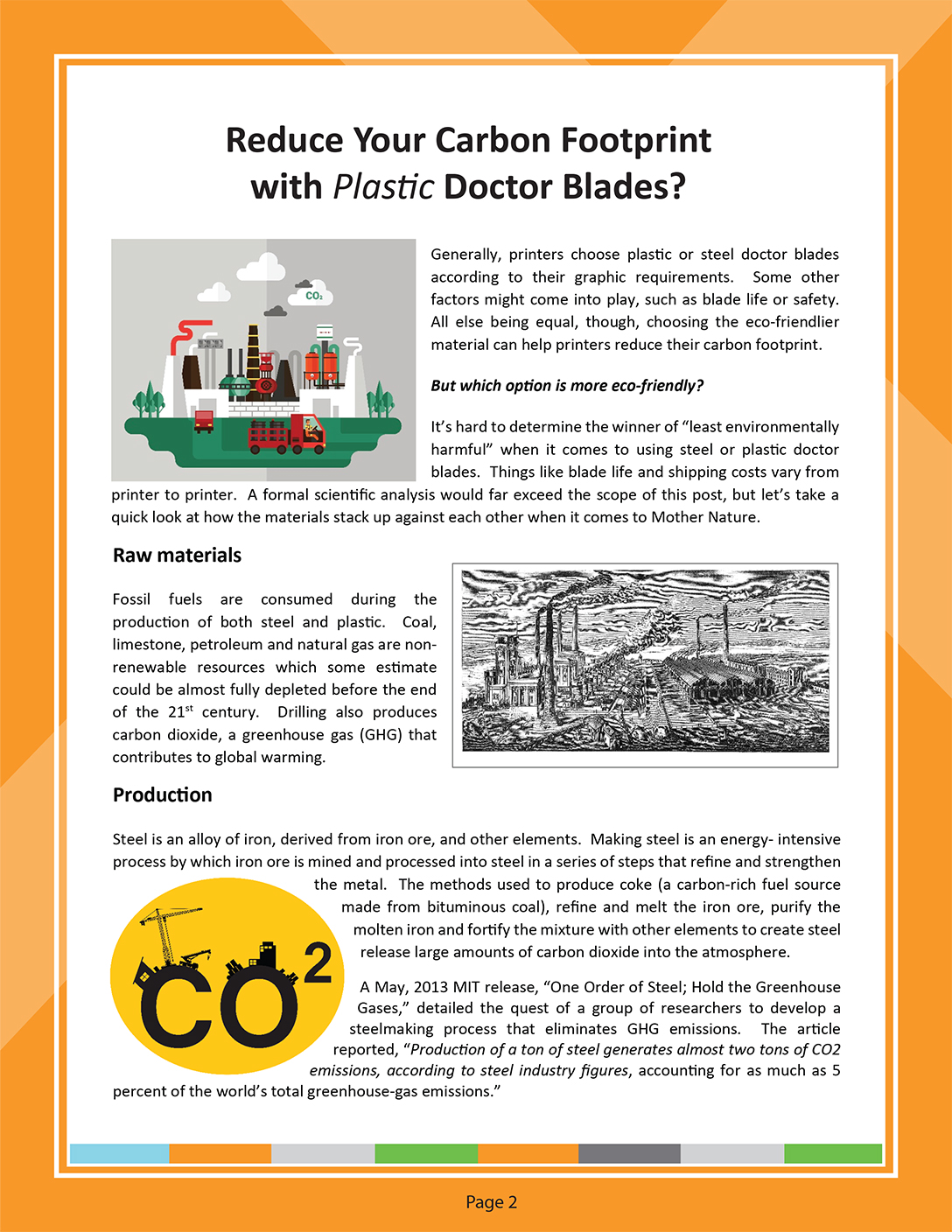 doctor blades carbon footprint environmental impact